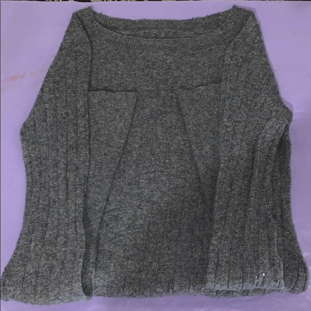 Gray sweater